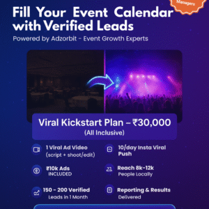 🎯 Adzorbit Event Growth Plans (₹30k with ₹10k Ads Included)